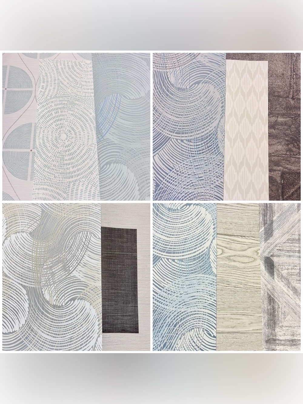 12 Large Assorted Designer Abstract Wall Wallpaper Sample Sheets Scrapbooking